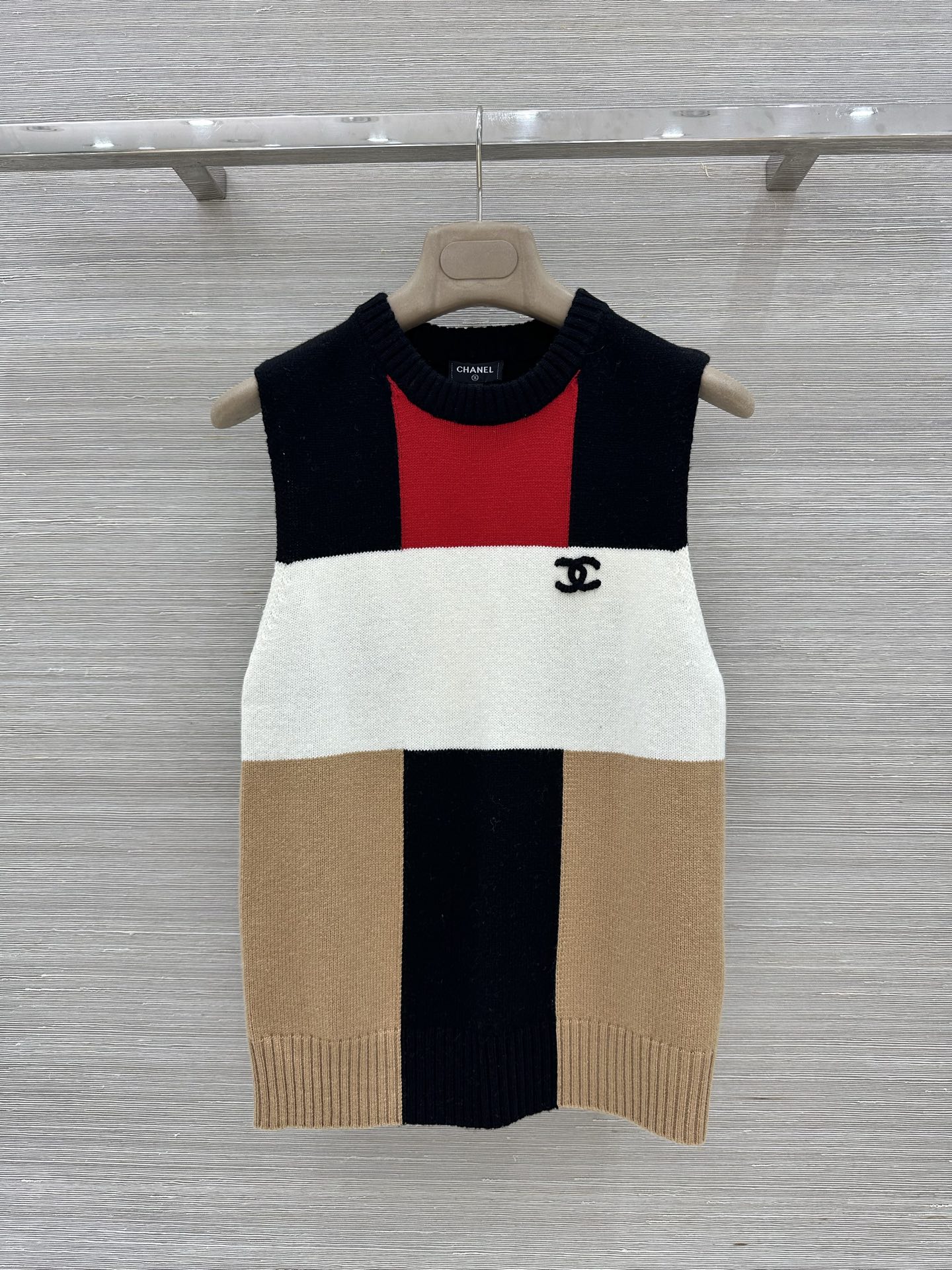 カシミヤ ウール ニットトップス ノースリーブ シャネル ニット 偽物