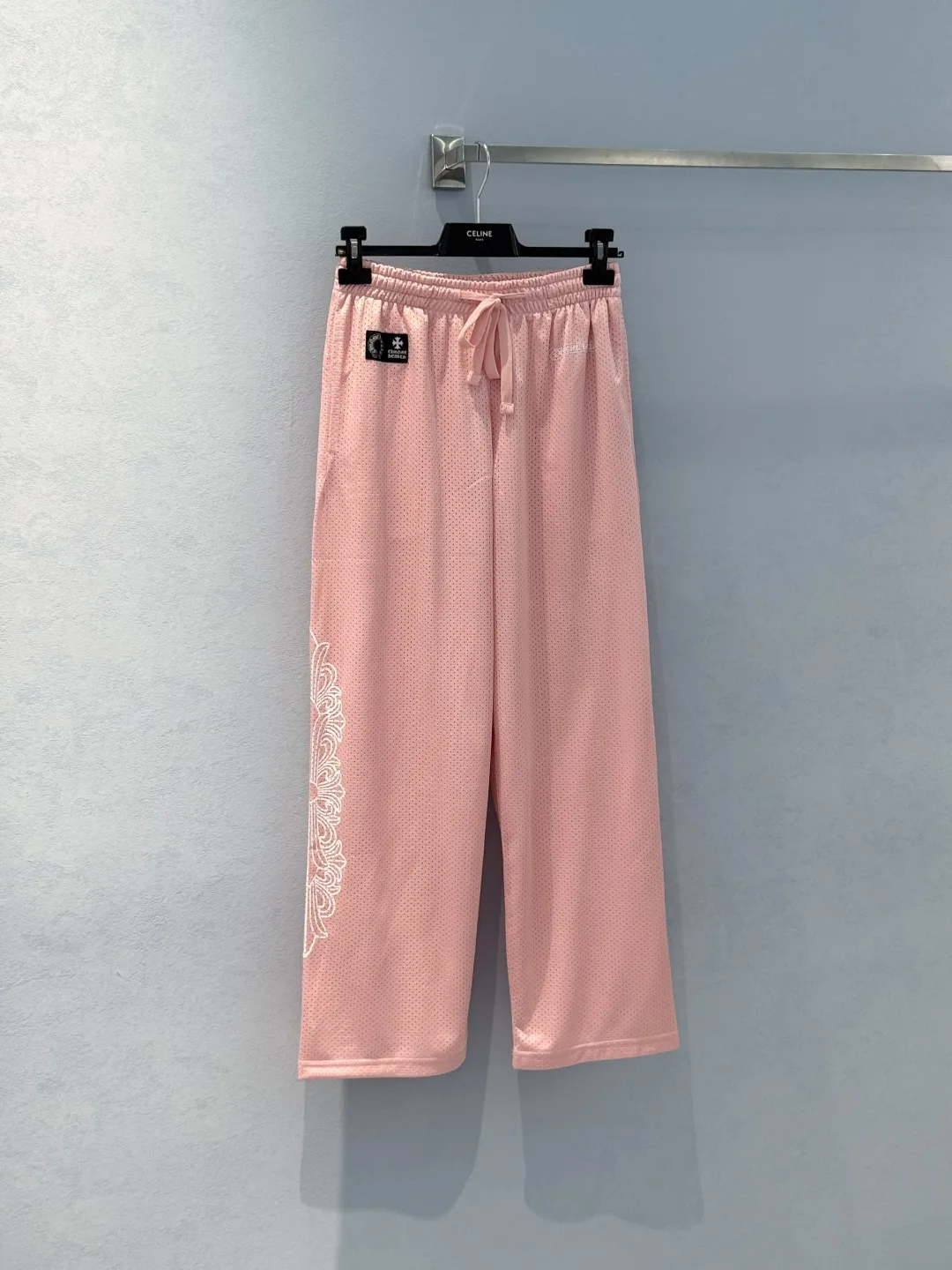 カジュアル クロムハーツ パンツ 偽物 メッシュイージーパンツ ピンク