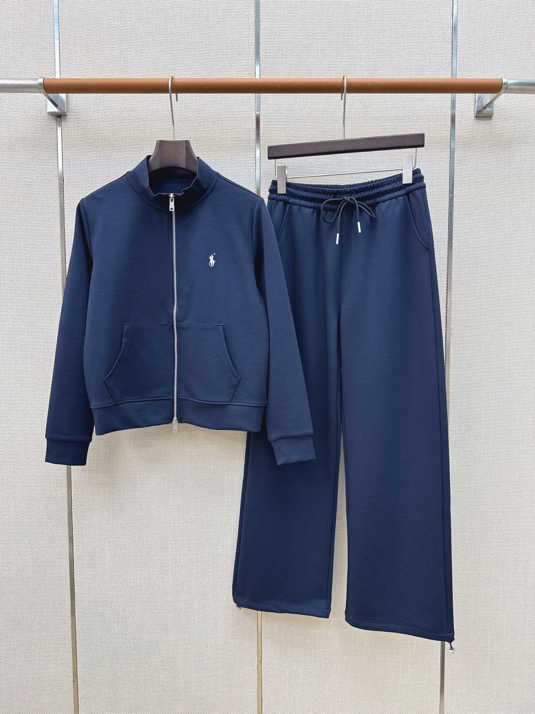トラックジャケット&ワイドパンツ 上下セット ラルフローレン セットアップ 偽物 ネイビー