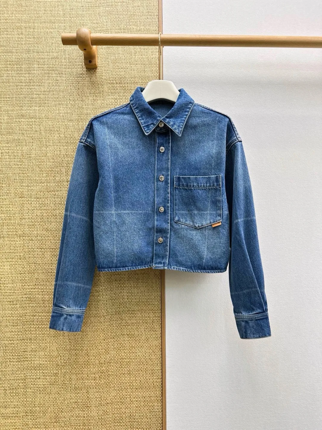 カジュアル デニムシャツジャケット アレキサンダーワング シャツ コピー ショート丈
