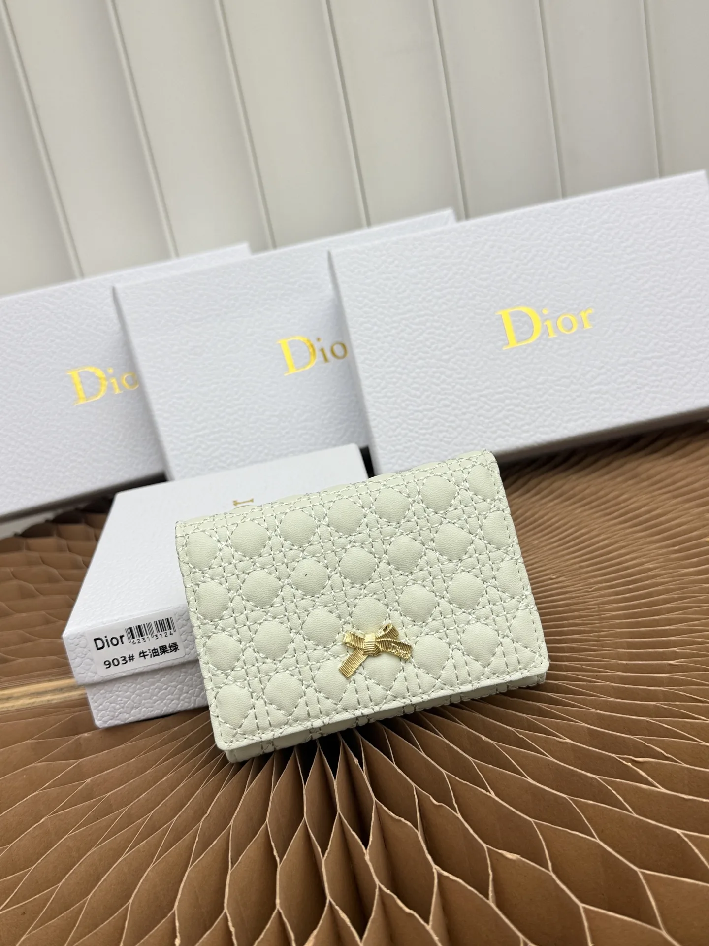 Baby Bow Glycine ウォレット クリスチャン・ディオール 財布 コピー ライトグリーン