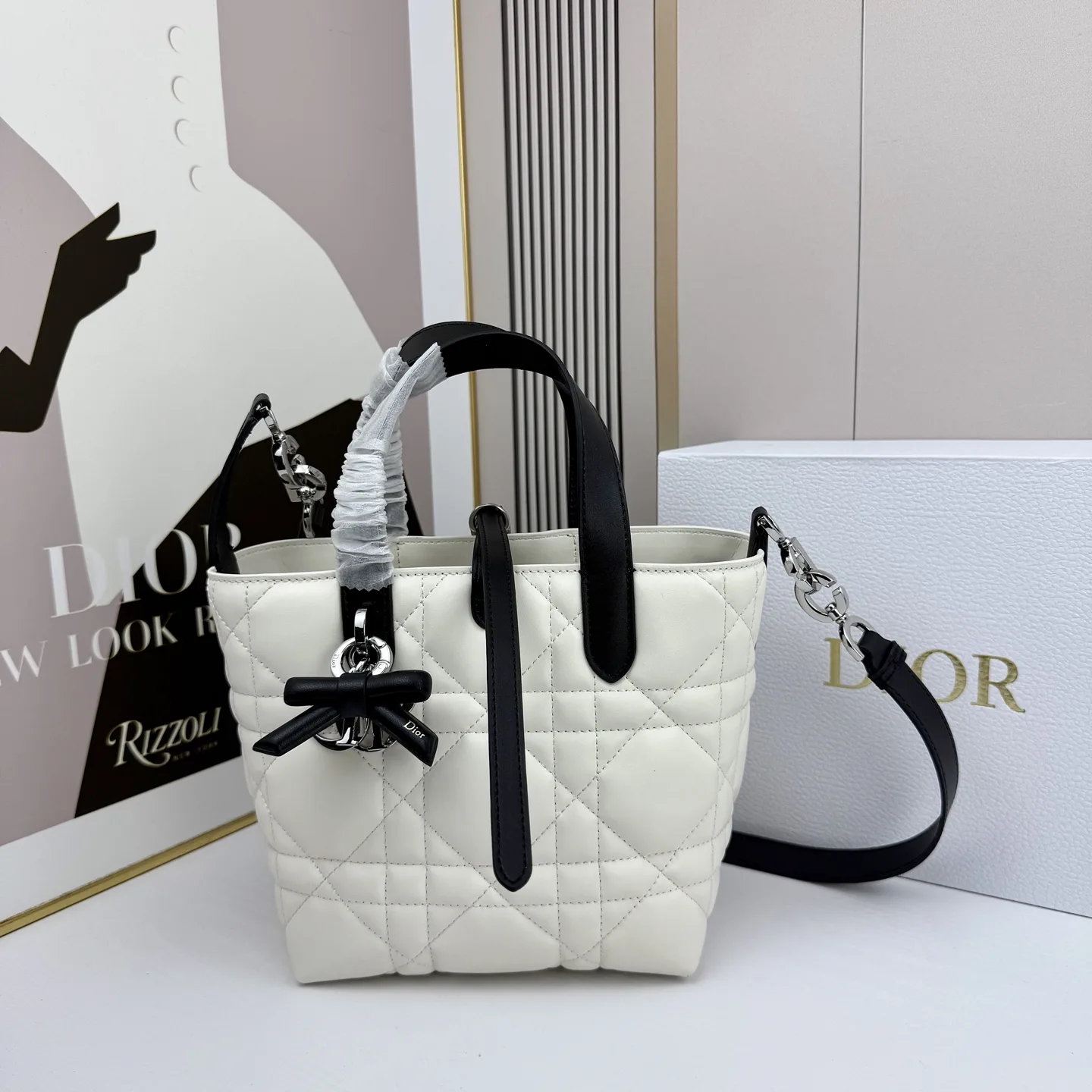 カジュアル バイカラー Dior Toujours スモール クリスチャン・ディオール コピー ハンドバッグ