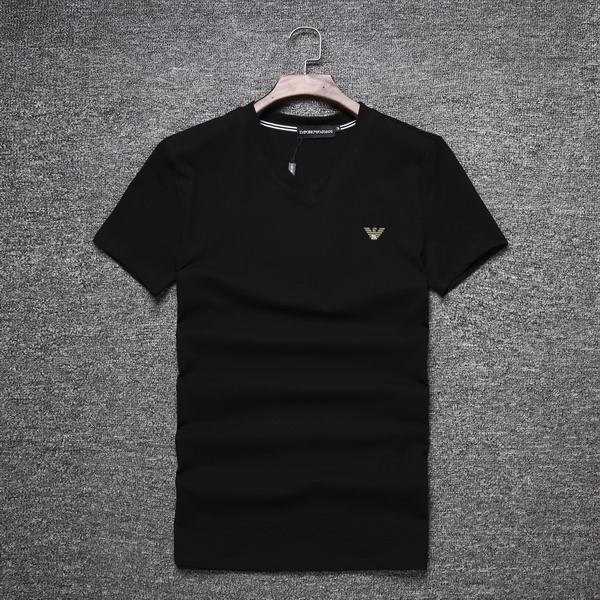 シンプル 無地 ロゴ クールネック アルマーニ 半袖tシャツ メンズ コピー 定番 カジュアル オシャレ ホワイト ブラック