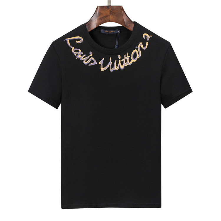 夏 トップス 半袖プリント クルーネック 快適 ルイ・ヴィトン Tシャツ コピー 定番 個性的 ファッション 