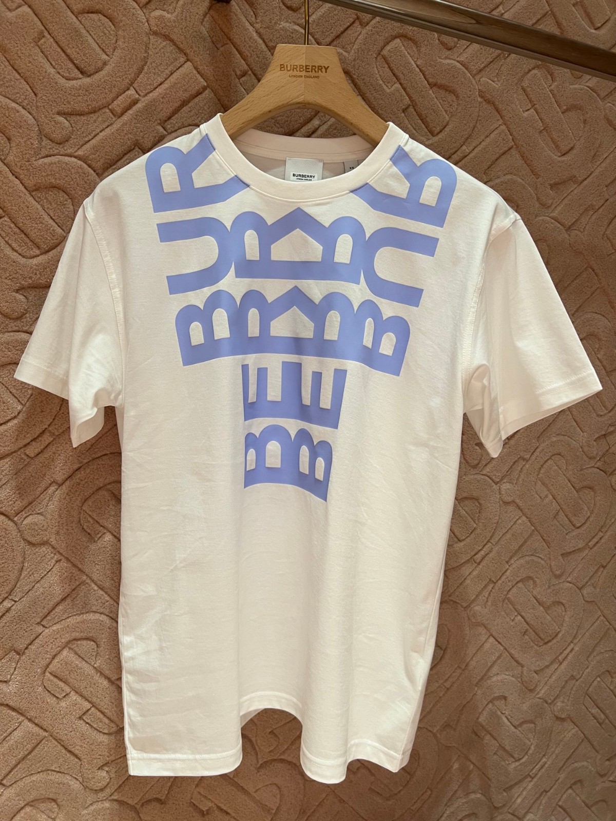 カジュアル ロゴプリント コットン オーバーサイズTシャツ バーバリー Tシャツ コピー 半袖