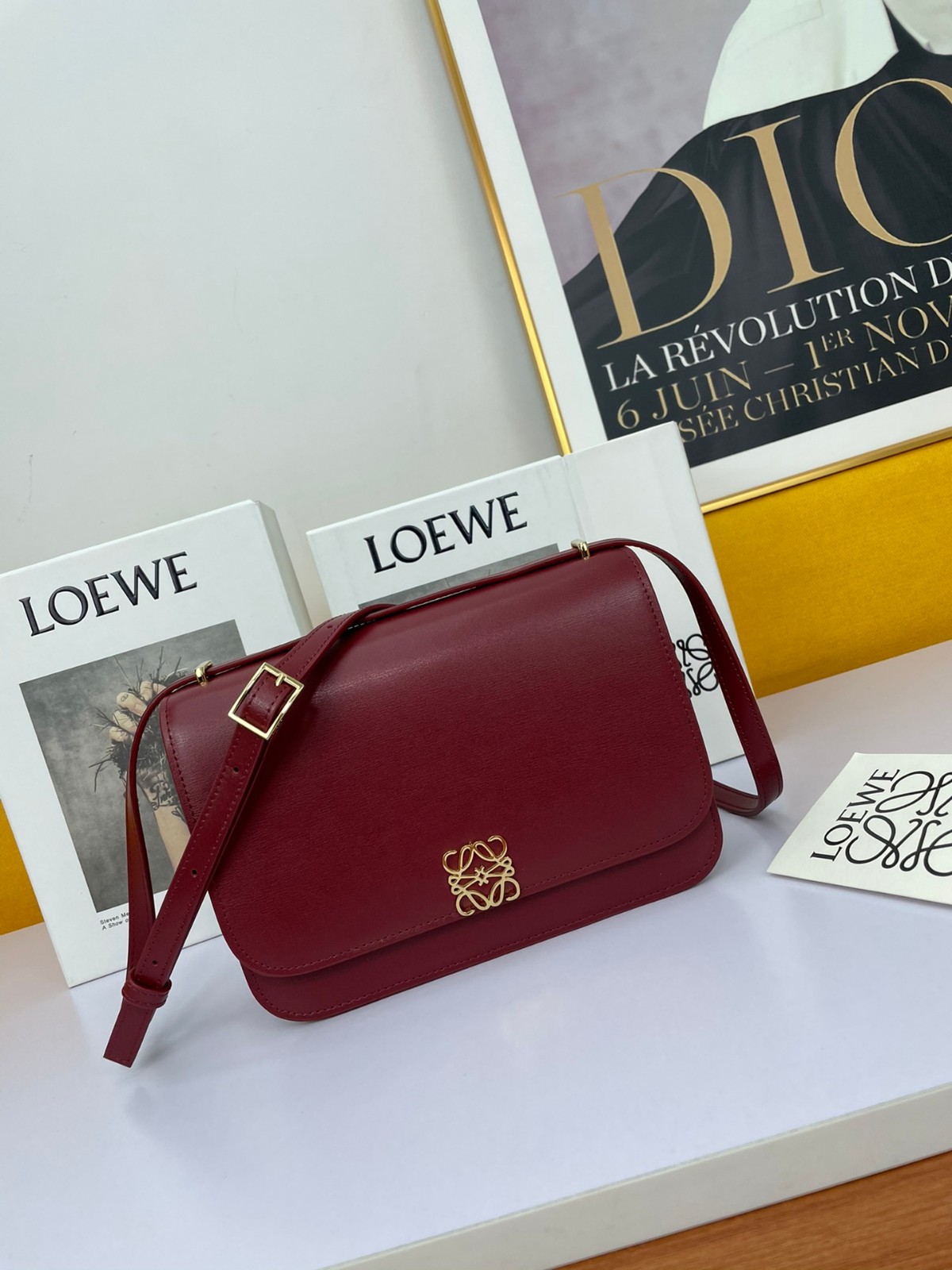 LOEWE(ロエベ)＊ゴヤバッグ ミディアム (シルクカーフ) - バッグ・カバン