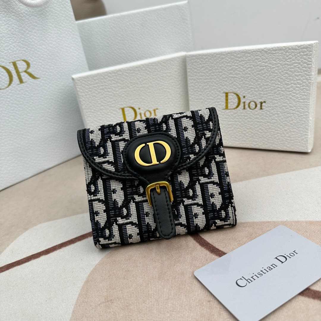トップ Dior Bobby ミニバイフォールドウォレット 折り財布 - www 