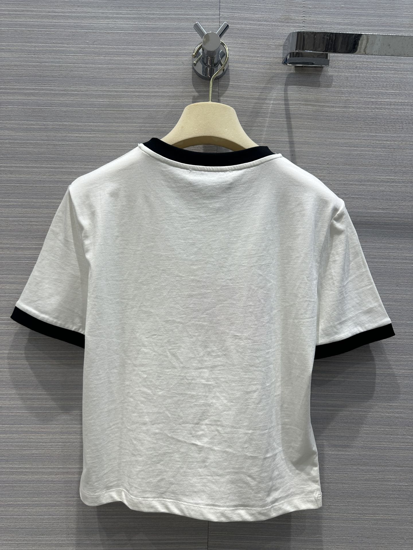 人気 ロゴ コットン 半袖Tシャツ ミュウミュウ Tシャツ コピー ホワイト
