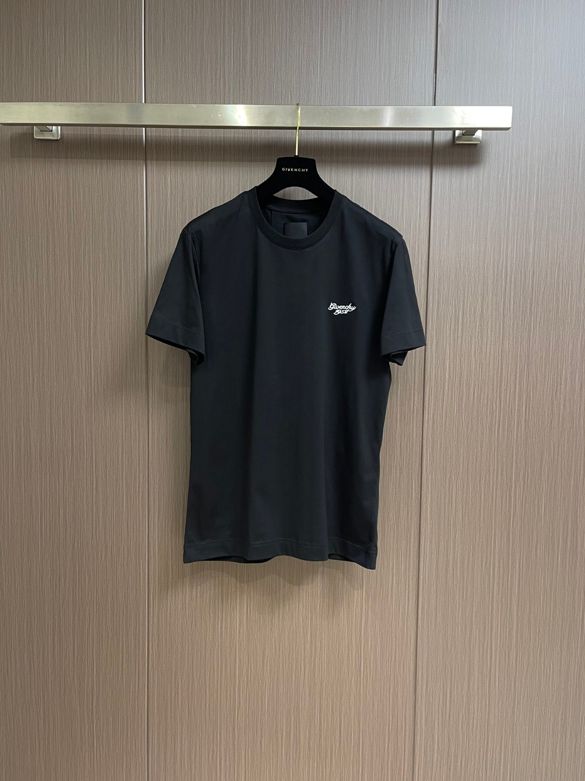 シンプル 人気 ロゴ クルーネック 半袖Tシャツ ジバンシィ Tシャツ 偽物 ブラック