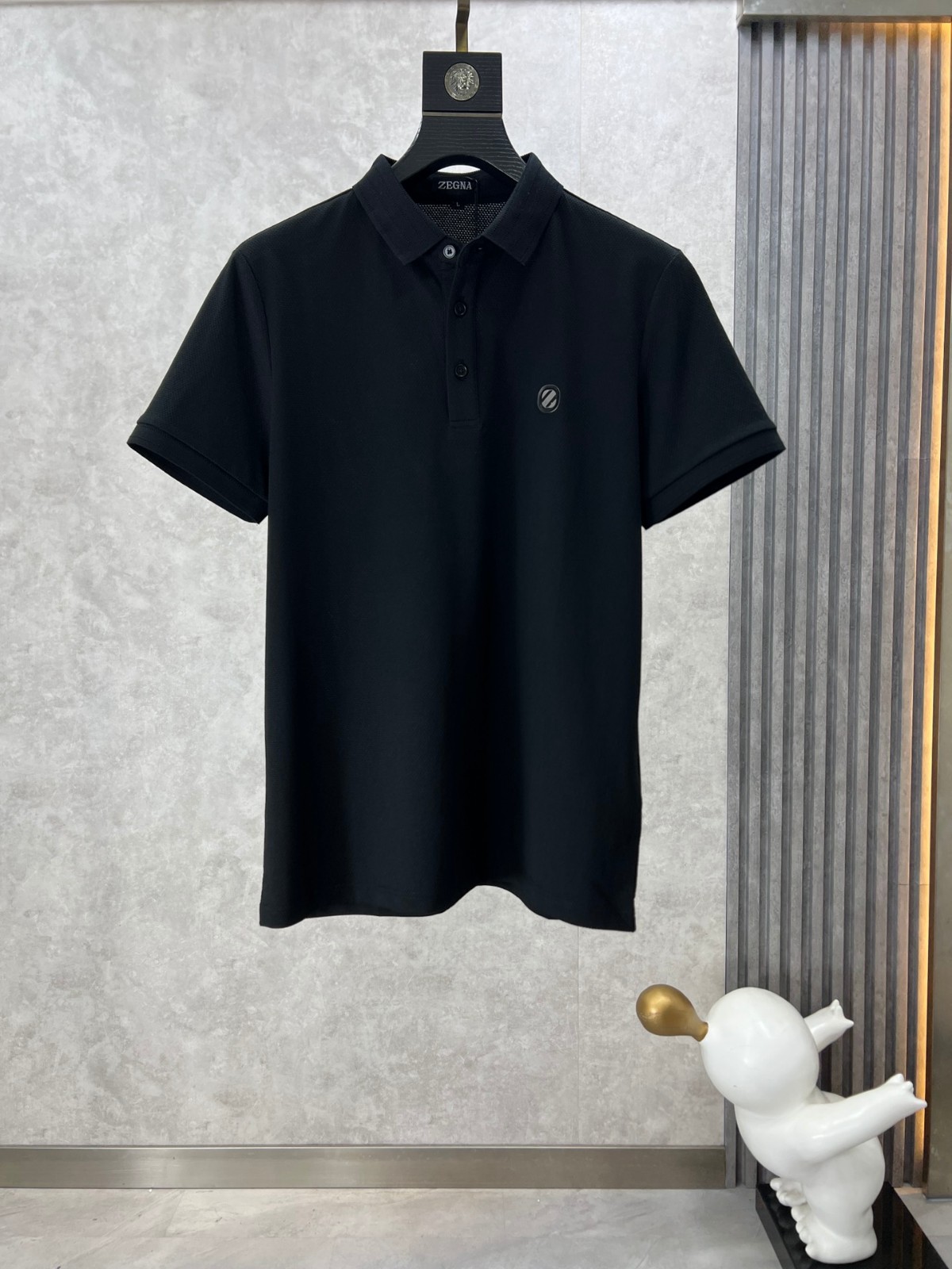 エルメネジルド・ゼニア Tシャツ コピー カジュアル 定番 半袖 ポロシャツ ブラック