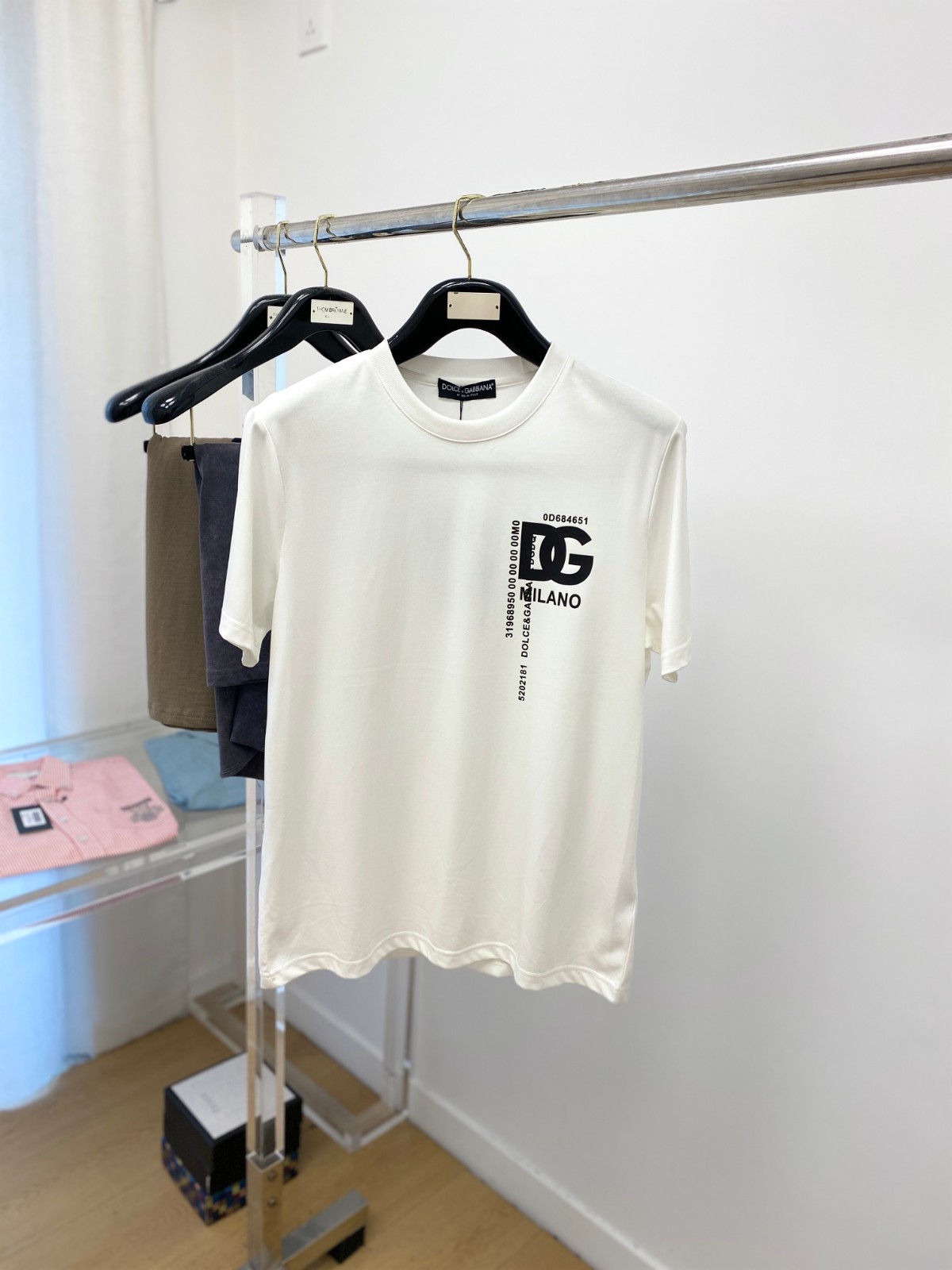 カジュアル 合わせやすい コットンTシャツ ドルチェ&ガッバーナ 半袖T 