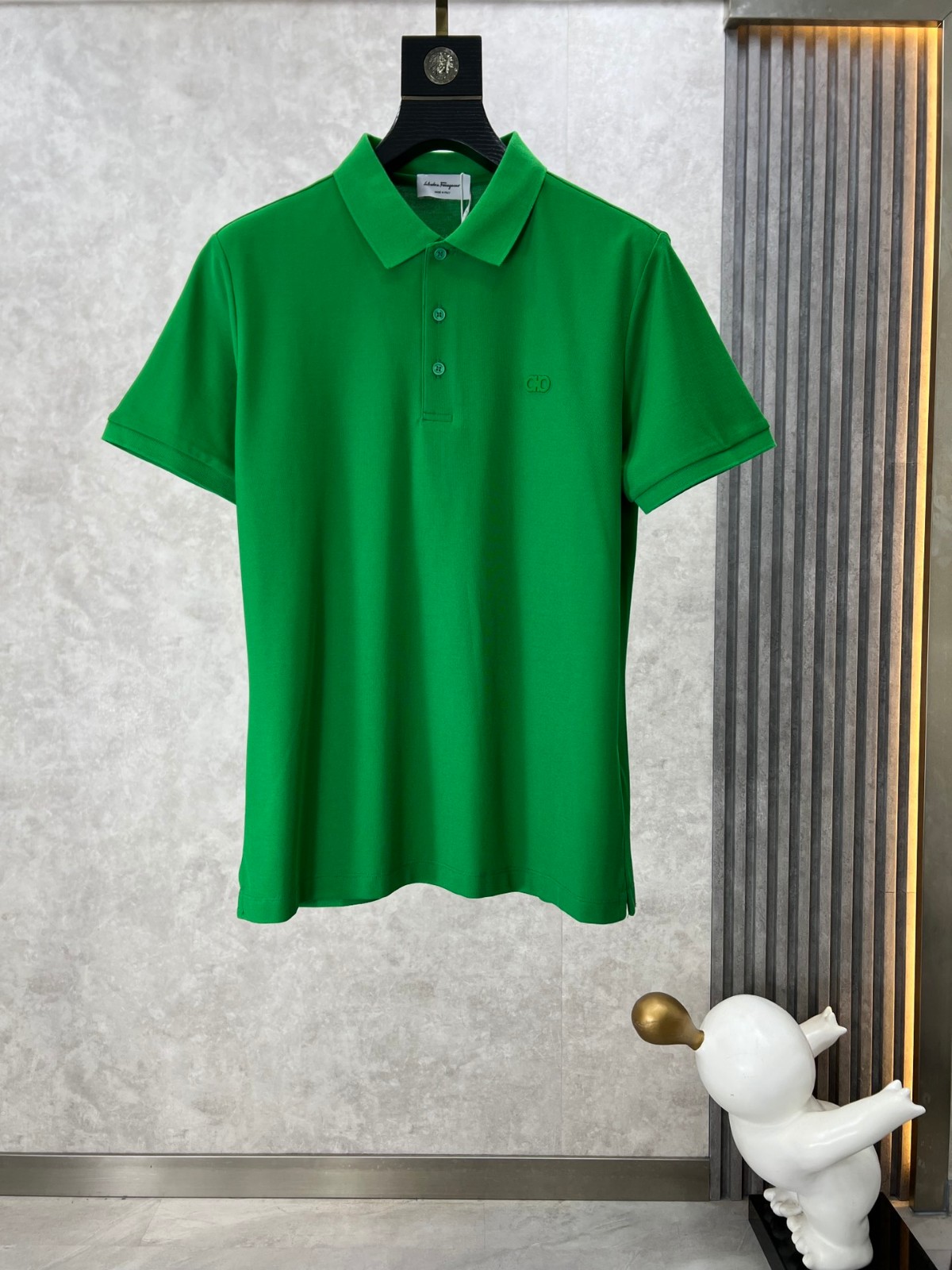洗練された サルヴァトーレ・フェラガモ 半袖Tシャツ コピー ポロシャツ グリーン